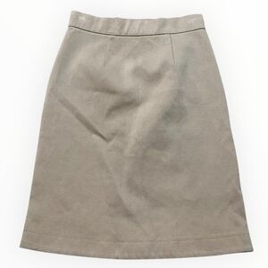 COS Neutral Classic Tan A-Line Skirt 100% Cotton Denim Work Casual Weekend 4
